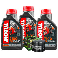 TAGLIANDO YAMAHA TMAX 500 2004-2007 3 LITRI OLIO MOTUL 7100 10W40 FILTRO HIFLO 