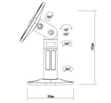 coppia supporto ALTOPARLANTI a