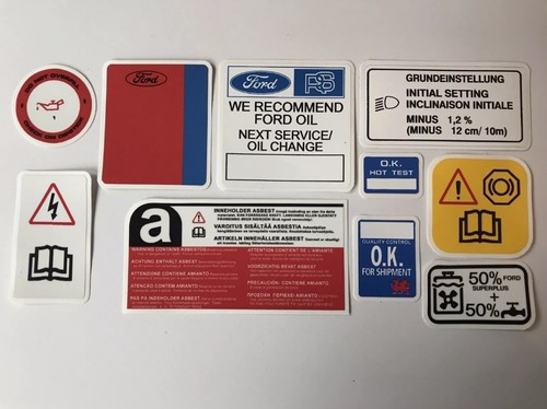 Kit decalcomanie vano motore