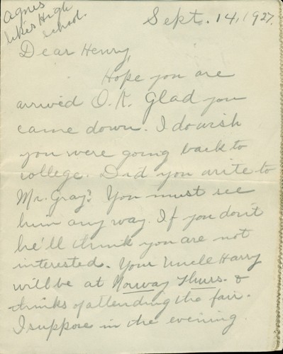 1927 lettera mamma - 1927,