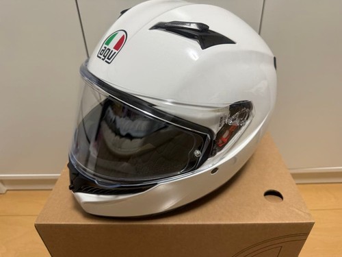Agv full face helmet white - k3,