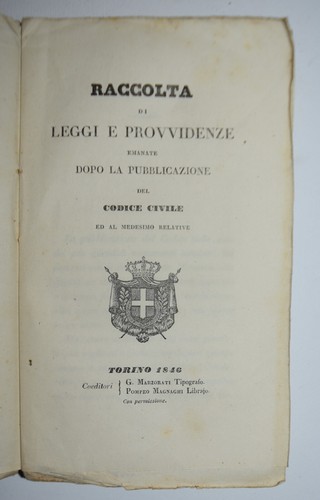 Codice civile ediz 1846 - -,