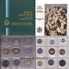 SAN MARINO SERIE DIVISIONALE 9 VALORI CON   500 LIRE BIMETALLICHE 1982 FDC