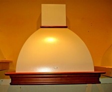 FABER - CAPPA ASPIRANTE DA PARETE MOD. FARM - GOFFRATA E LEGNO CILIEGIO