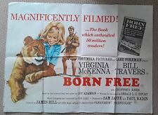 Born Free Original Quad Movie