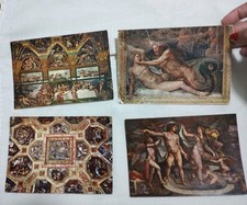 Lotto 4 Cartoline Palazzo Te Sala D'amore E Psiche Mantova Vintage