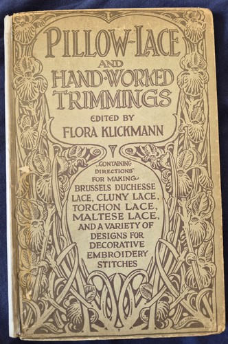 Pillow lace and hand worked - and, hand-worked