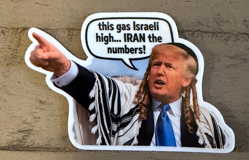 Adesivi pompa gas trump - trump,