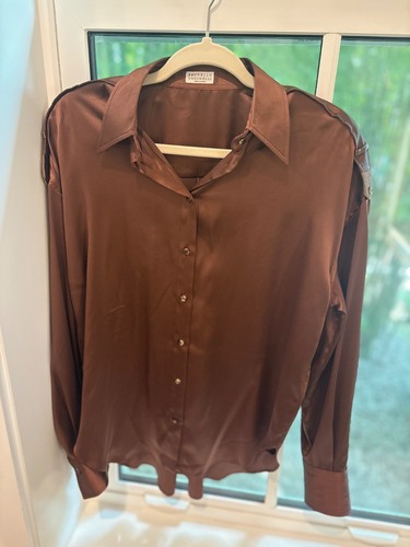 Blusa seta brunello - blusa, di