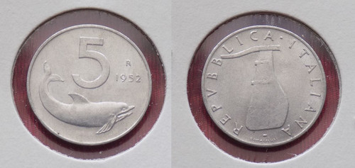 Lire 1952 delfino qfdc - lire,