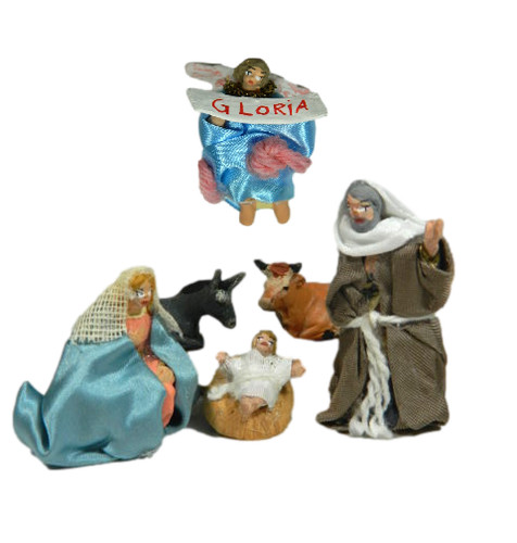 Natività 6pz terracotta - natività,