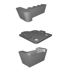 Piastra Carrello X per Laser