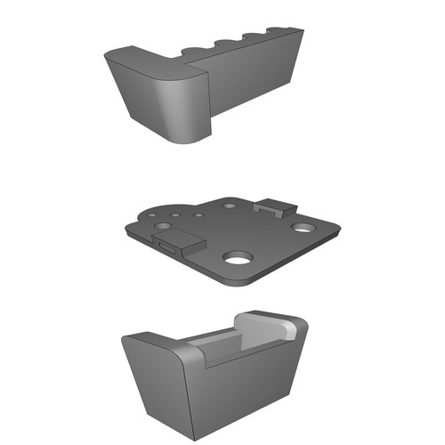 Piastra carrello per laser - per,
