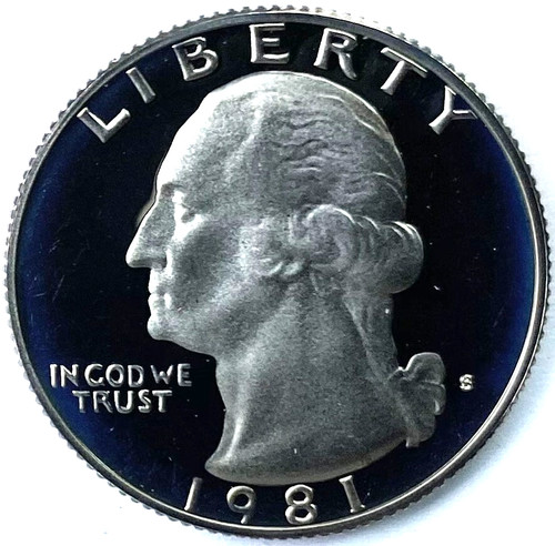 1981 25c washington proof - 1981,