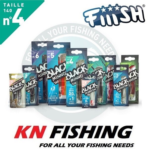 Fiiish black minnow - n.4, esche