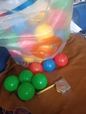 Giocattoli vintage blocco sacchetto di palline in plastica colorate