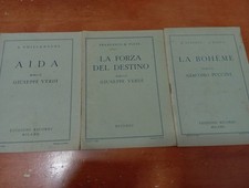 AIDA,LA FORZA DEL DESTINO, BOHEME-VERDI/PUCCINI-EDIZ RICORDI 1944 /Teatro /Opera