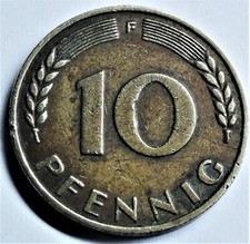 BRD 10 Pfennig 1949 F - Banca