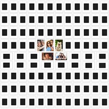 Kurtzy Calamita Portafoto Magnetico Trasparente per Frigorifero (Set da (d5H)