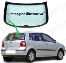 Volkswagen Polo 2002 - 2009 Lunotto Vetro Cofano Posteriore Dietro