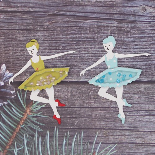 Ballerina shaker metallo