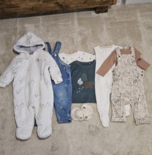 Pacchetto vestiti bambino taglia 3-6 mesi pigiama salopette tuta carrozzina neve lotto lavoro
