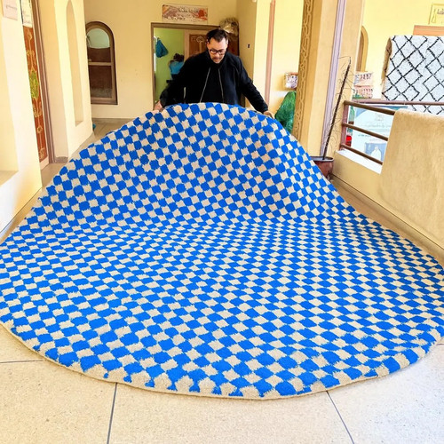 Tappeto rotondo fatto mano - rotondo,
