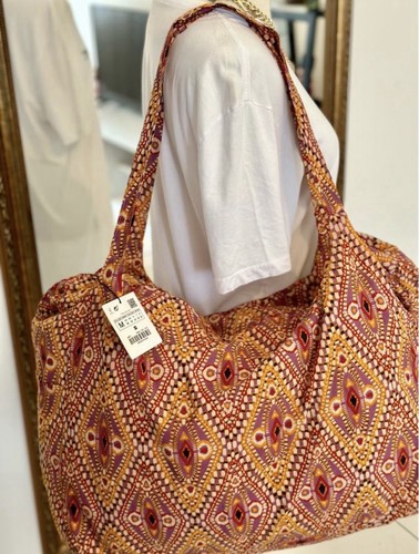 Zara borsa shopper tessuto - shopper,