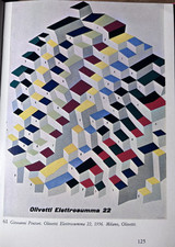Olivetti Elettrosumma 22 1956. Mini Poster 1966 Poster Giovanni Pintori Pubblici