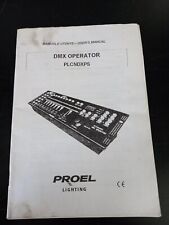 ISTRUZIONI / MANUALE ORIGINALE PROEL DMX OPERATOR PLCNDXPS CENTRALINA LUCI DMX