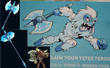 Yetee Yeti Teros Skin Brawlhalla ascia per ciotole e martello tritaghiaccio consegna OGGI