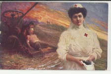 MILITARI - WW1 - CROCE ROSSA - Regina di carità - illustr. CAMPESTRINI    -mis4