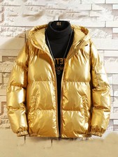 Bomber Piumino Uomo Giallo Oro