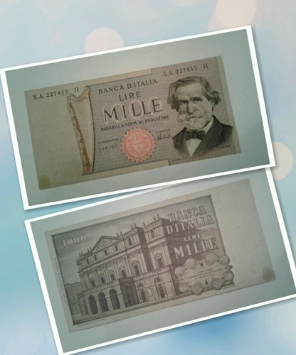 Rarissima 1000 lire - , verdi