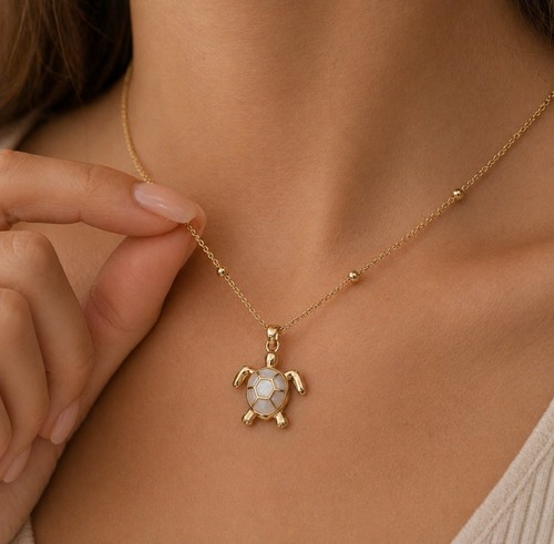 Collana tartarughe oro kt - collana, 18