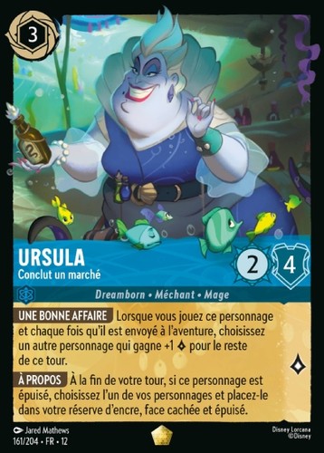 Lorcana ursula conclut un - lorcana,
