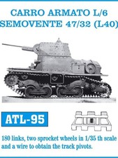 Friulmodel - Piste serbatoio in metallo per Carro Armato L/6 Semovente 1/35° - ALT95