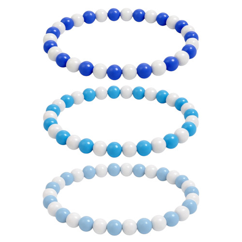 Bracciale con perle bianco blu - con,