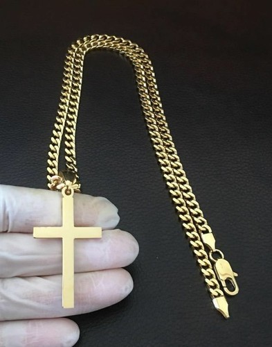 Collana con cordino cubano oro