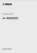 Yamaha - Amplificatore integrato A-S2200 - Istruzioni per l'uso - MANUALE UTENTE 