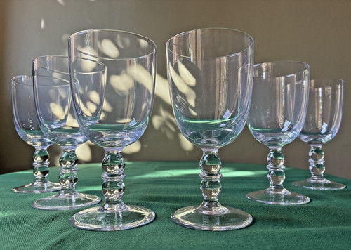 Lot verres vin - en, cristal
