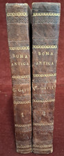 ISTORIA DI ROMA ANTICA di CARLO GATTI - 2 volumi - AUTOGRAFATI - PISTOIA 1851/52