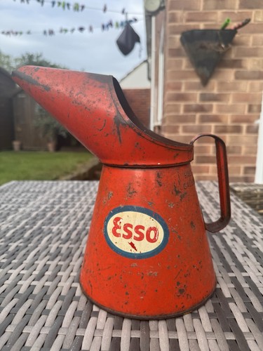 Vintage esso half gallon oil - vintage,