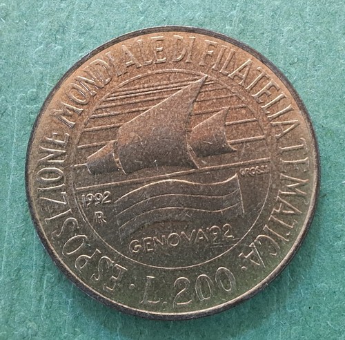 200 lire 1992 esposiozione - 200,