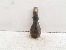 Vintage Handmade Bronzo Natale Decorativi Rotondo Bue Mucca Campana Rich Patina