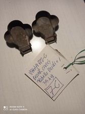 COPPIA COPRISEDI ACCIAIO CROMATO PAIOLI ANNI 30 40