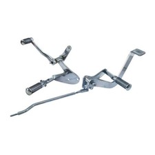 Poggiapiedi Boone cromato, Harley - Davidson FXR 82 - 94