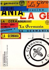 COLLEZIONE LOCANDINE LISTINO CATALOGO LA GERMANIA CUCINE DELUXE 1968