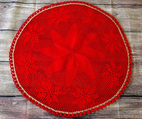 Vintage hand crocheted