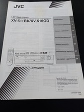 ISTRUZIONI / MANUALE ORIGINALE JVC XV-511BK / XV-515GD LETTORE DVD